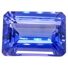 Tanzanite naturale taglio smeraldo 20,24 carati AAAA pietra di nascita di dicembre