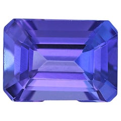 Bijoux tanzanite, émeraude taille facettée, pierre précieuse AAAA