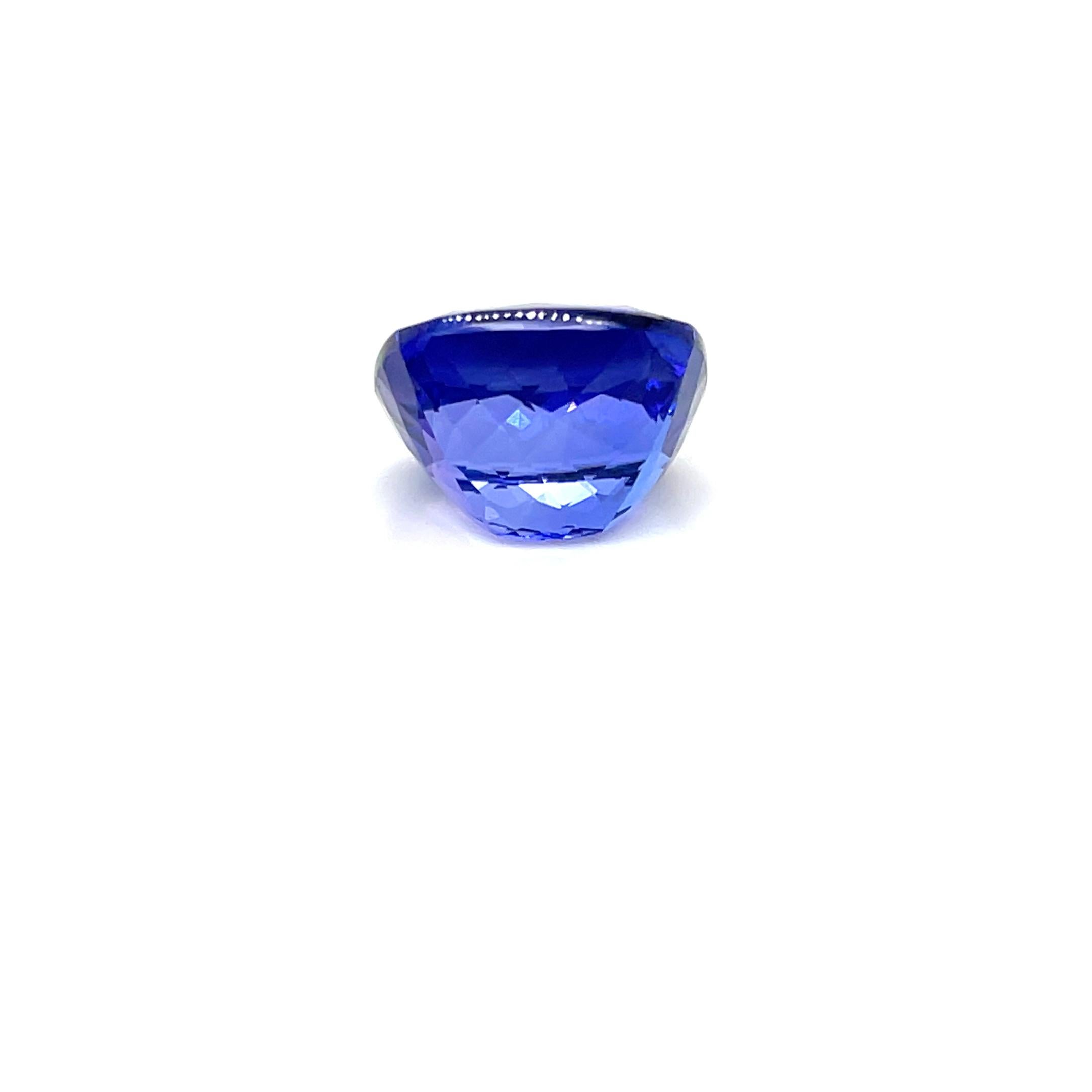 Cushion Cut Natural Tanzanite Faceted Cut AAAA 21.43 Cts Loose Gemstone Tanzanite Jewelry For Sale