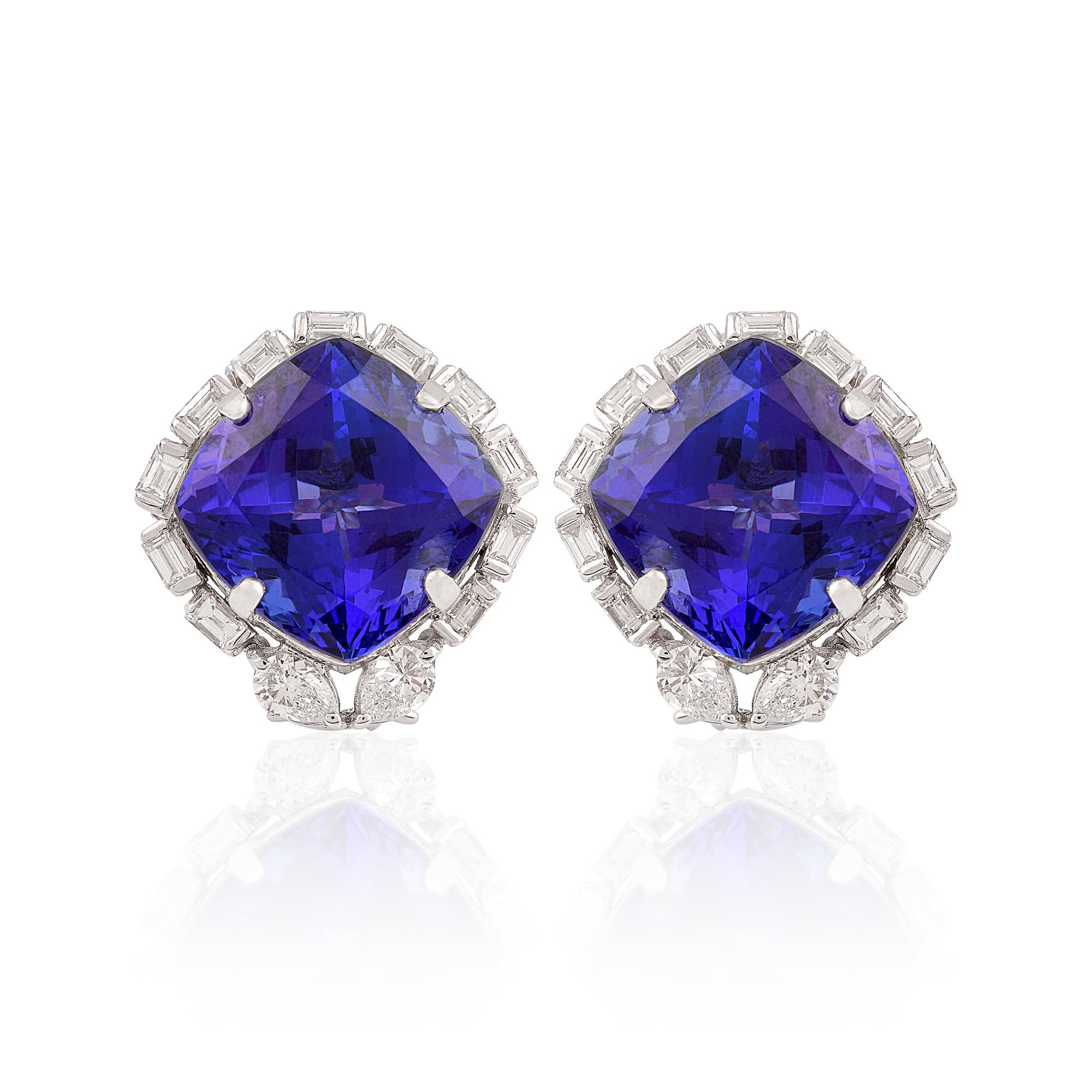 natural tanzanite earrings