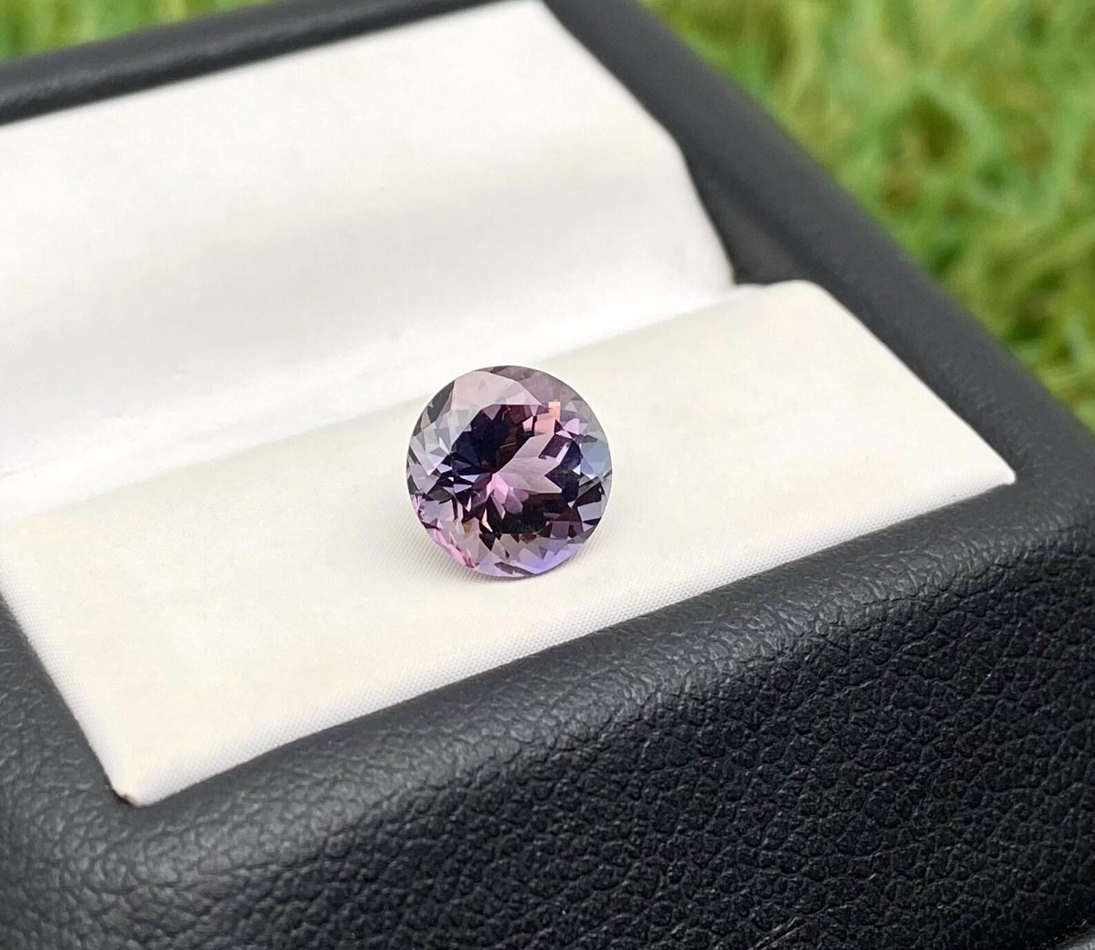Natural Tanzanite loose gemstone 1.34 ct., Round Cut, Certificate, Tanzania For Sale 6