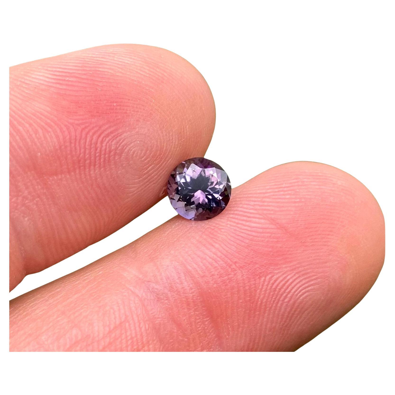 Natural Tanzanite loose gemstone 1.34 ct., Round Cut, Certificate, Tanzania