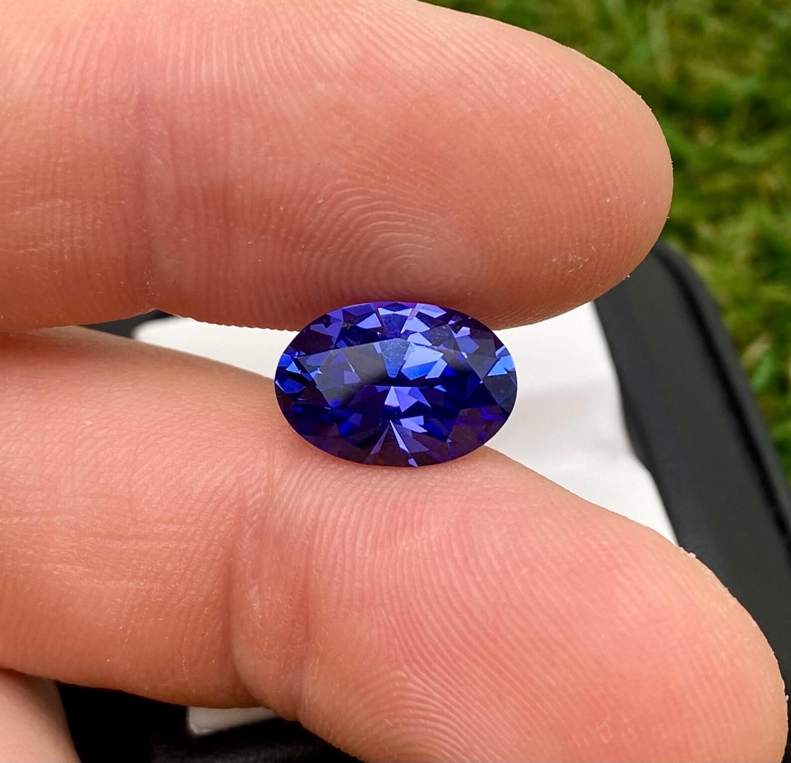 Gema suelta de tanzanita natural 5,49 ct, ovalada, certificado, ¡excelente talla! Corte oval en venta
