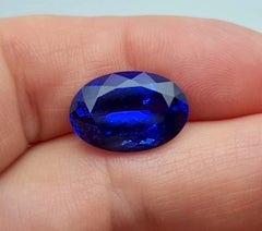 Natural Tanzanite Loose Gemstone 9.39 ct., High Quality, Certificate, Tanzania