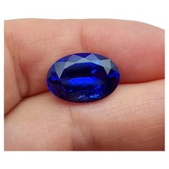 Tanzanita Natural Gema Suelta 9,39 ct., Alta Calidad, Certificado, Tanzania
