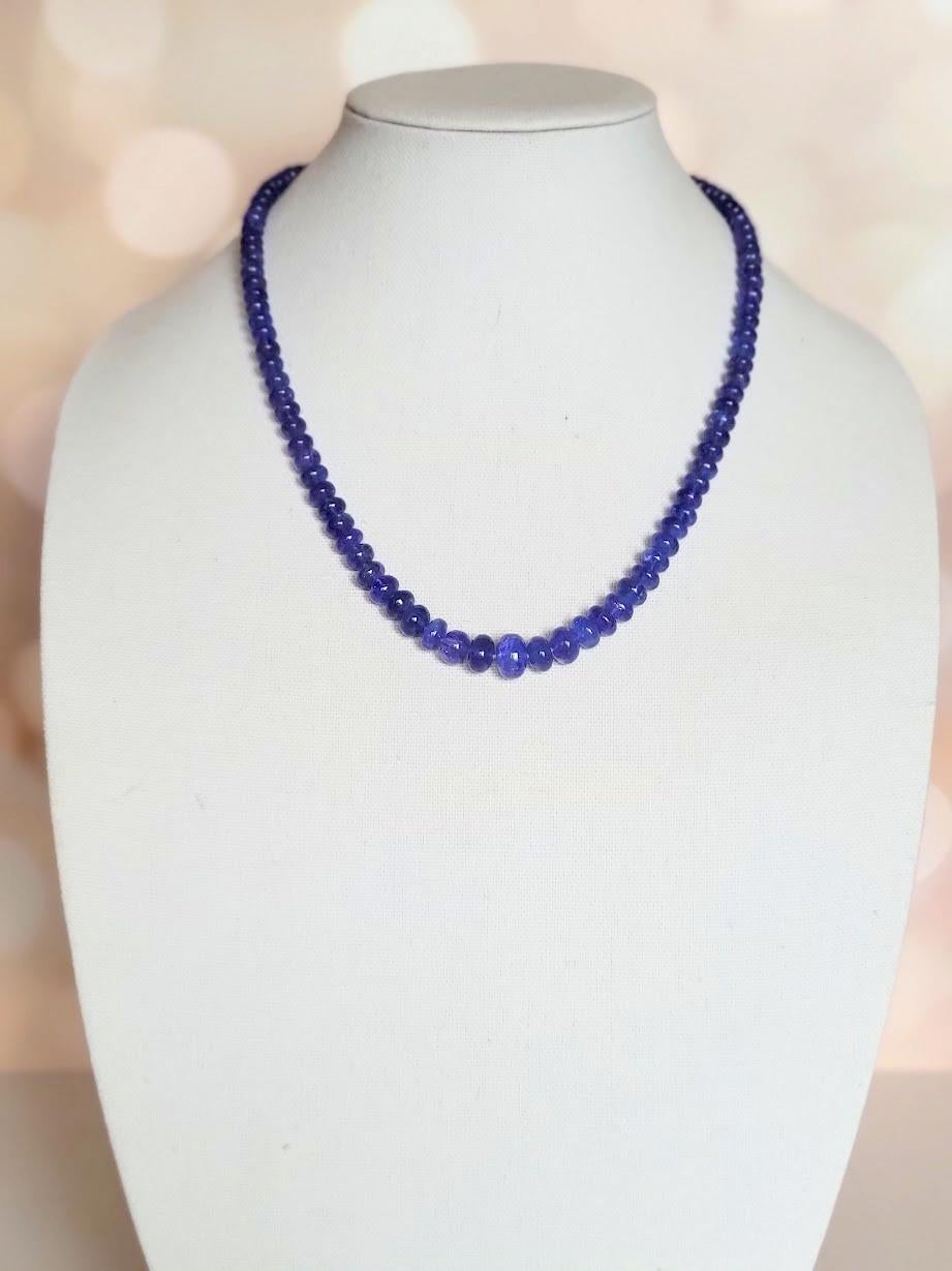Natural Tanzanite Necklace For Sale 2