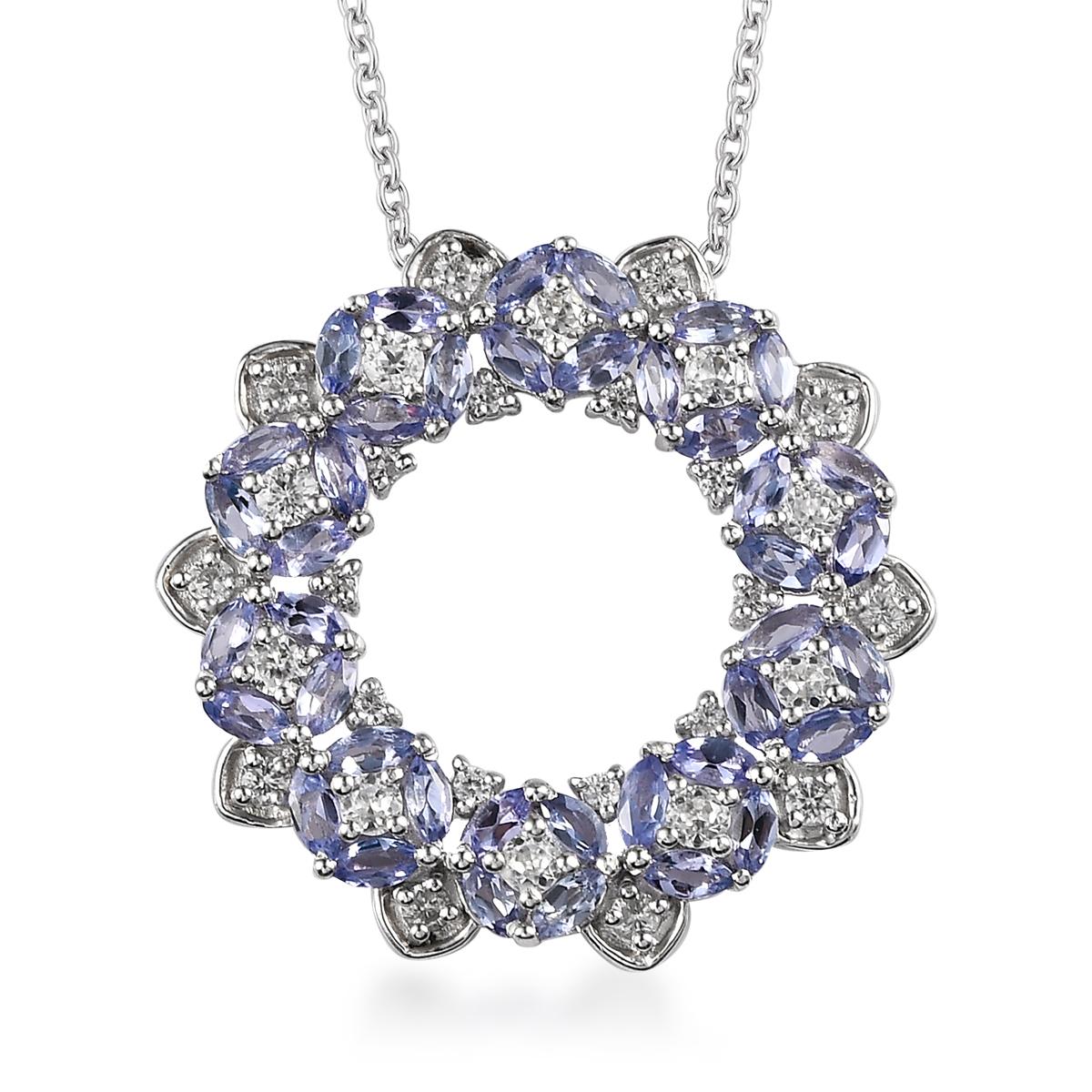 ★ PRODUCT DETAILS ★
• SKU - BSG-P-09
• Product – Necklace
• Metal - Sterling Silver
• Metal Purity - 925
• Necklace Length  - 22 Inch''

★ STONE DETAILS ★
• Stone Name - Tanzanite, Zircon 
• Stone Size – 4x2mm, 1.5
• Stone Weight – 5.24 CTS
• Stone