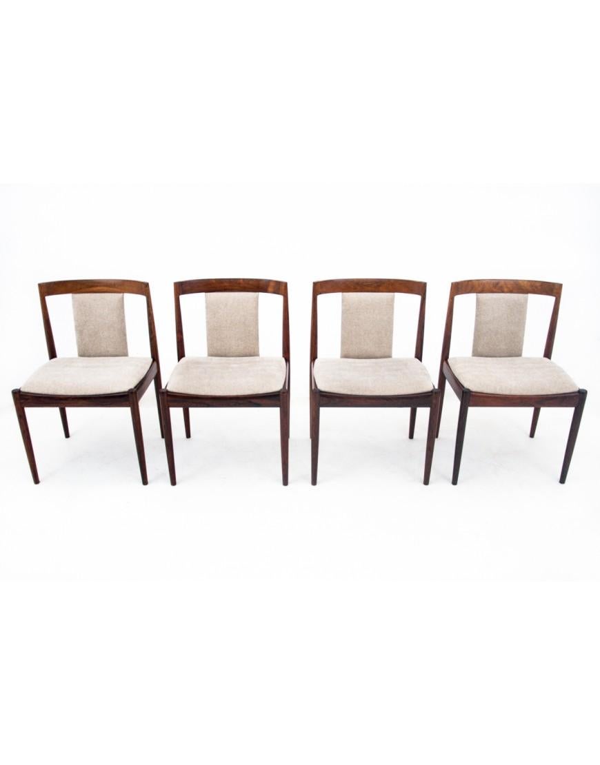 Natural Teak Chairs, Danish design, 1960s After renovation. For Sale 5
