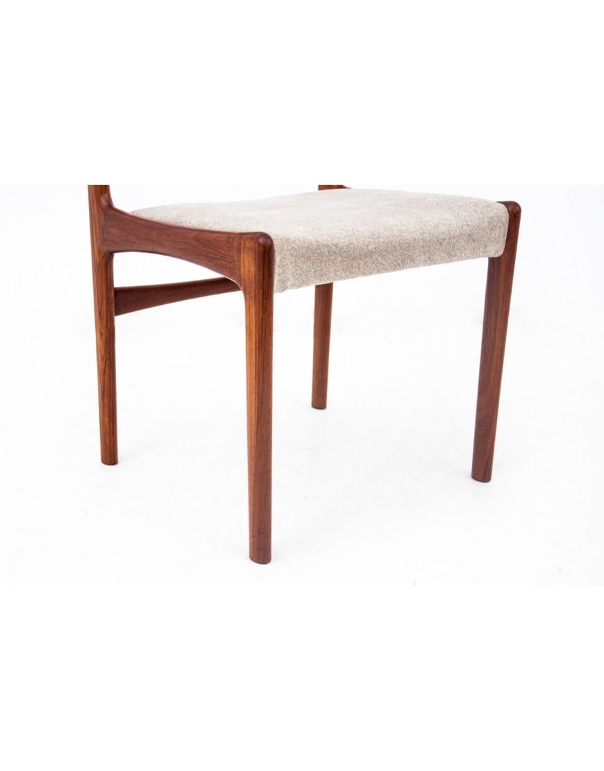 Natural Teak Chairs, Danish design, 1960s After renovation. en vente 3