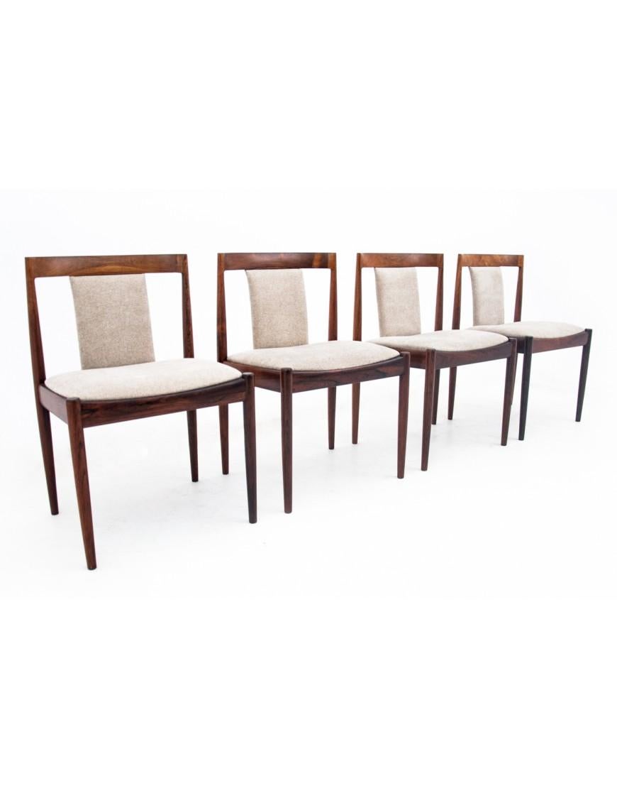 Natural Teak Chairs, Danish design, 1960s After renovation. For Sale 7
