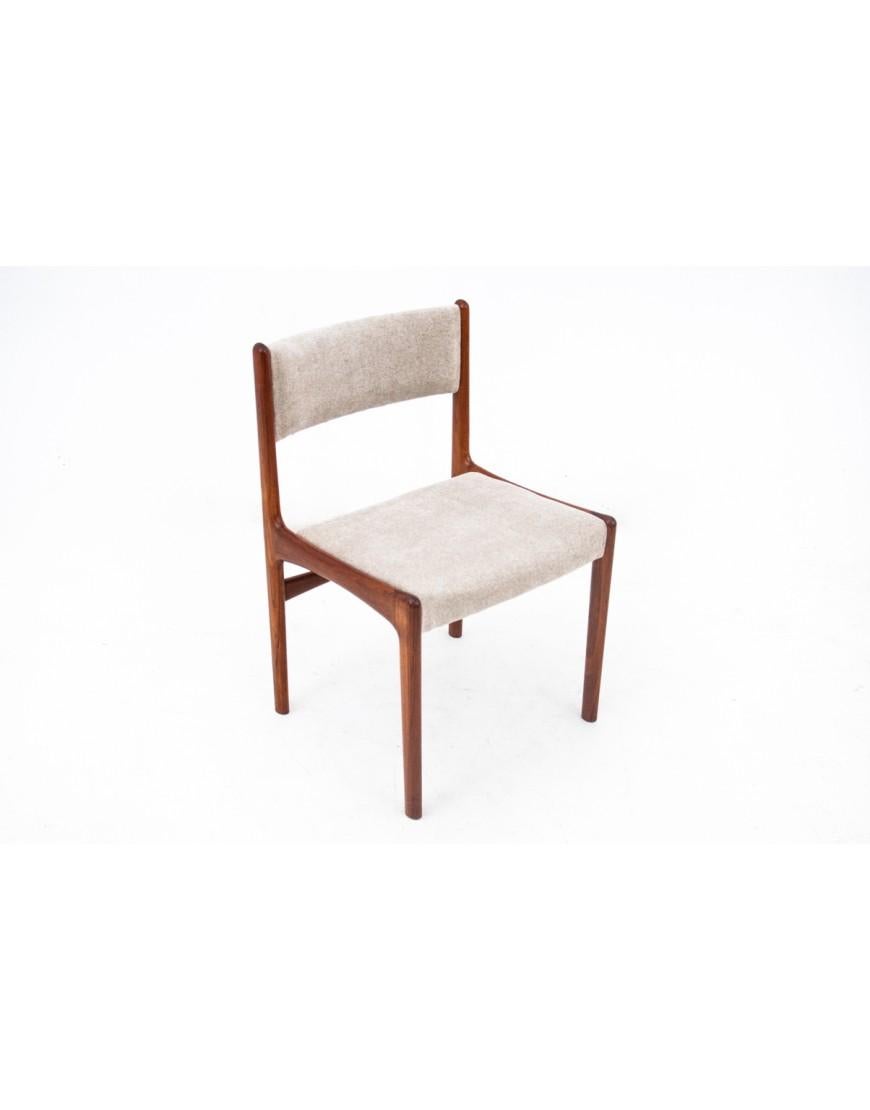 Teck Natural Teak Chairs, Danish design, 1960s After renovation. en vente