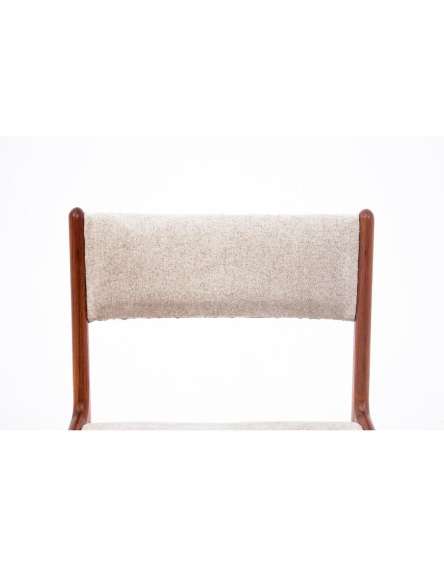 Natural Teak Chairs, Danish design, 1960s After renovation. en vente 2
