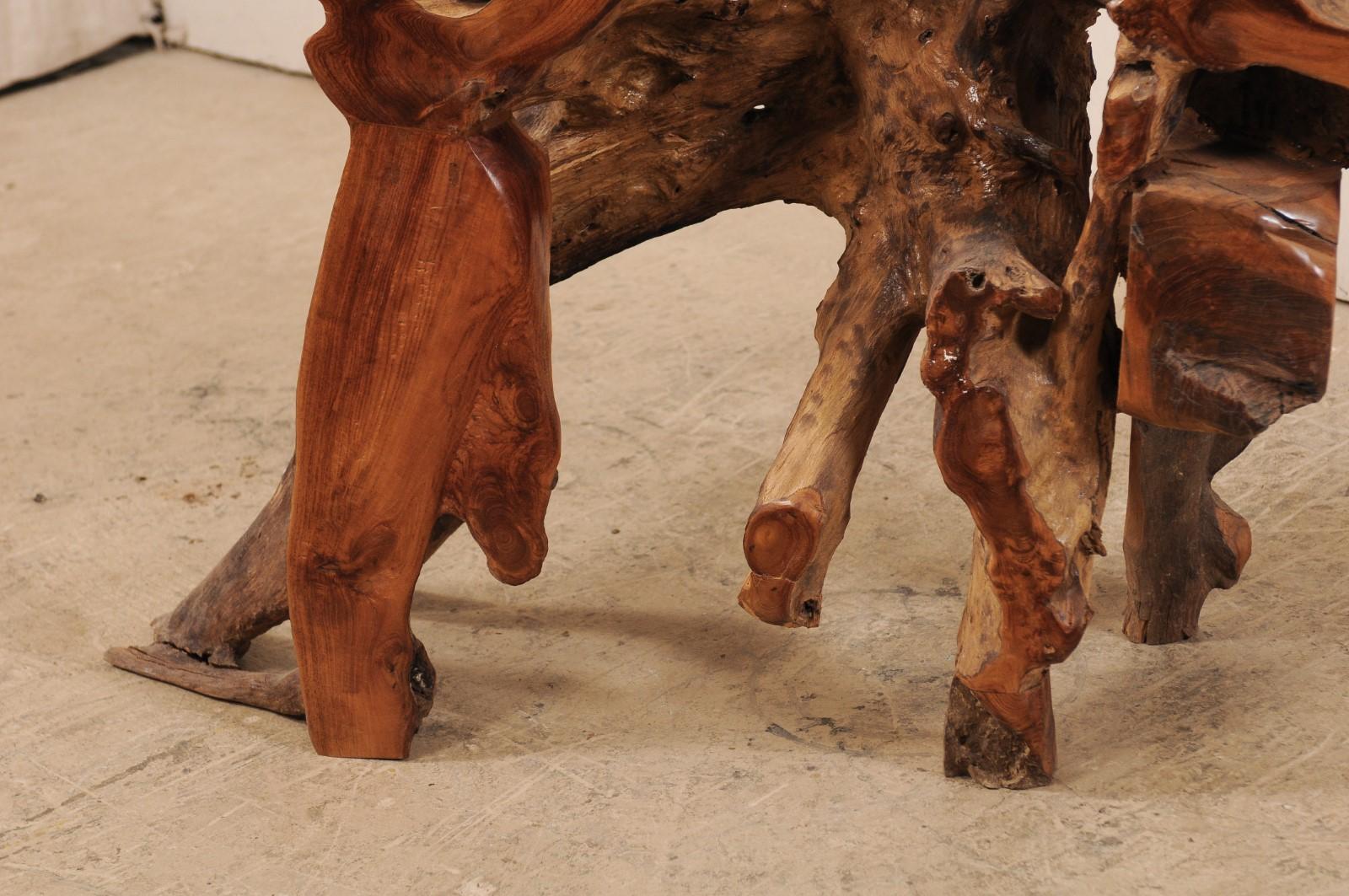 Natural Teak Root Console or Sofa Table 5