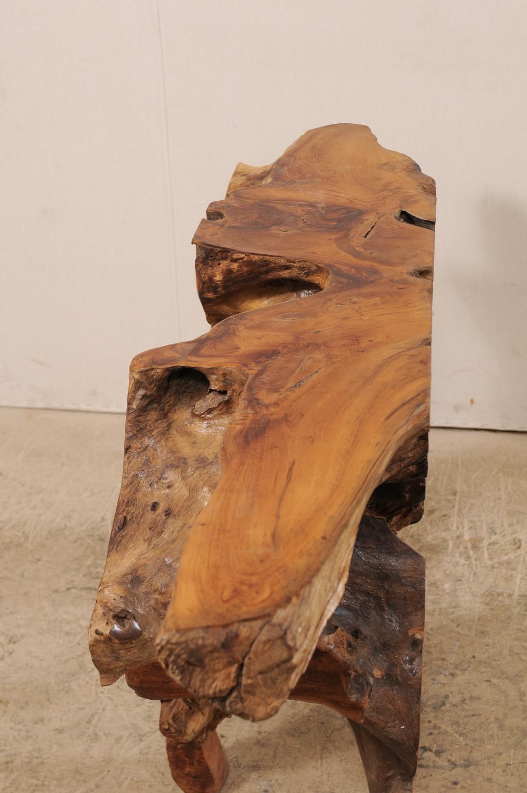 Natural Teak Root Console or Sofa Table 3