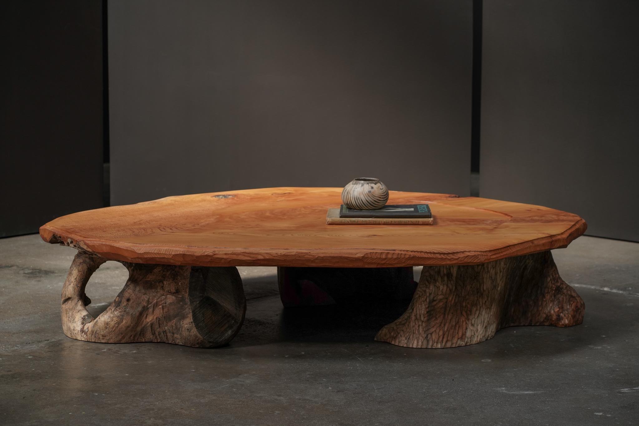 Natural Ripple Coffee Table - Hand crafted in Japan