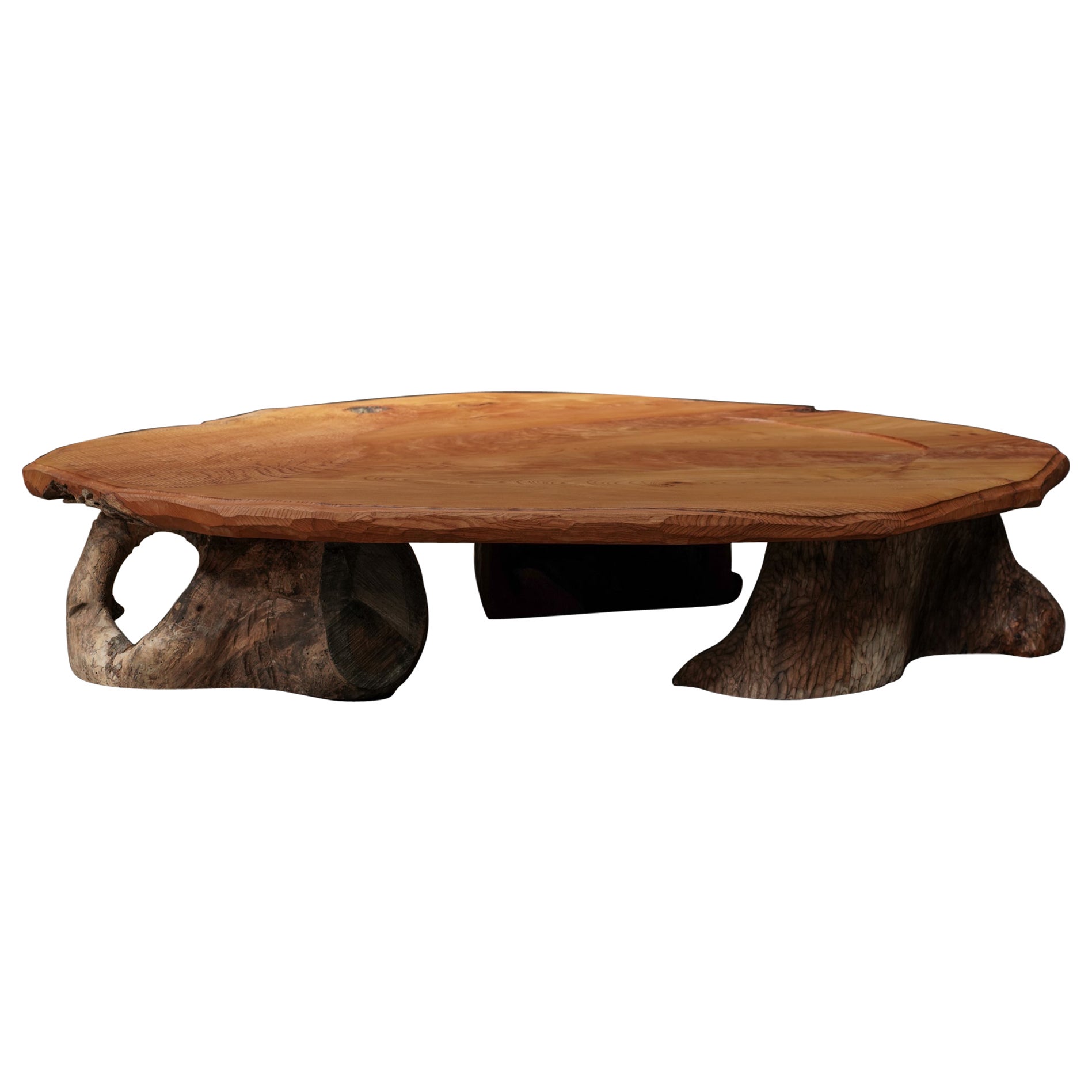 Natural Textured Top Coffee Table