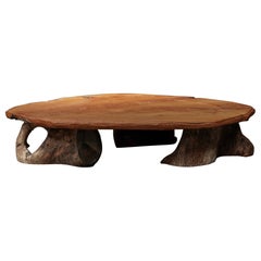 Natural Textured Top Coffee Table