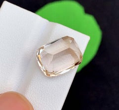 Natural Topaz Gemstone: 14.34 Carat Cushion Cut From Pakistan