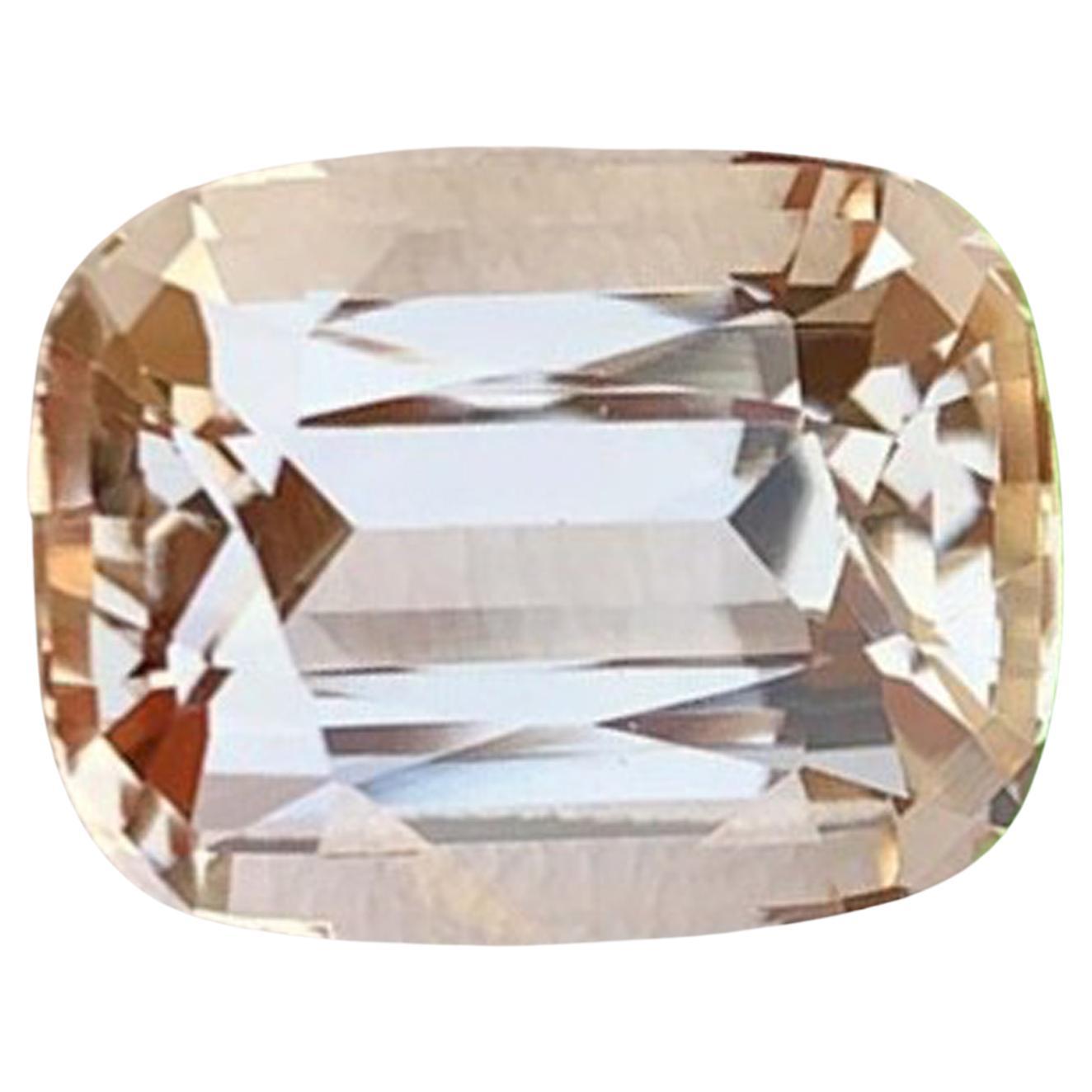 Natural Topaz Gemstone: 14.34 Carat Cushion Cut From Pakistan