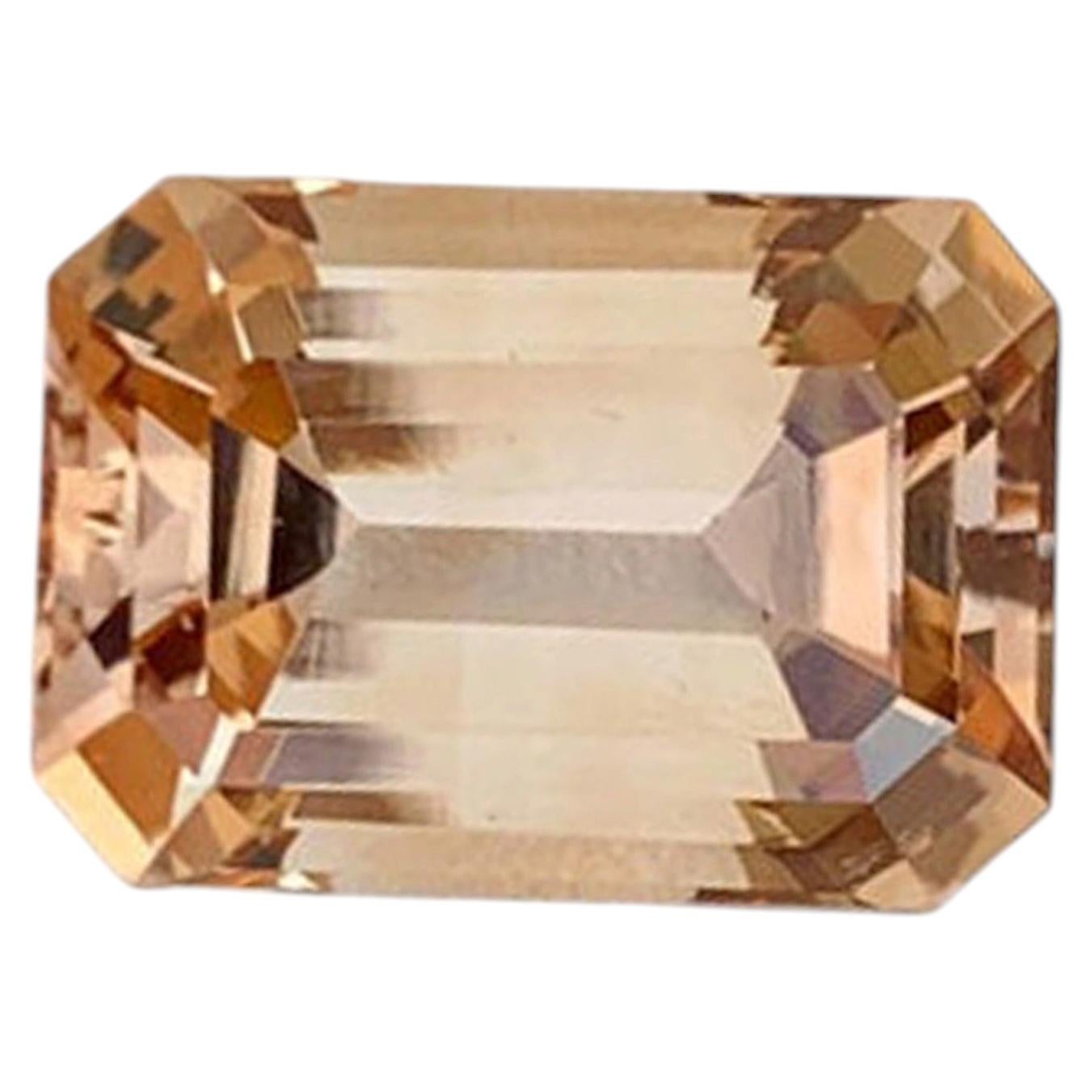 Natural Topaz Gemstone: 20.50 Carat Emerald Cut From Pakistan