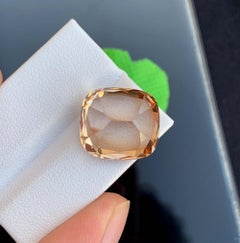 Natural Topaz Gemstone: 25.10 Carat Cushion Cut From Pakistan