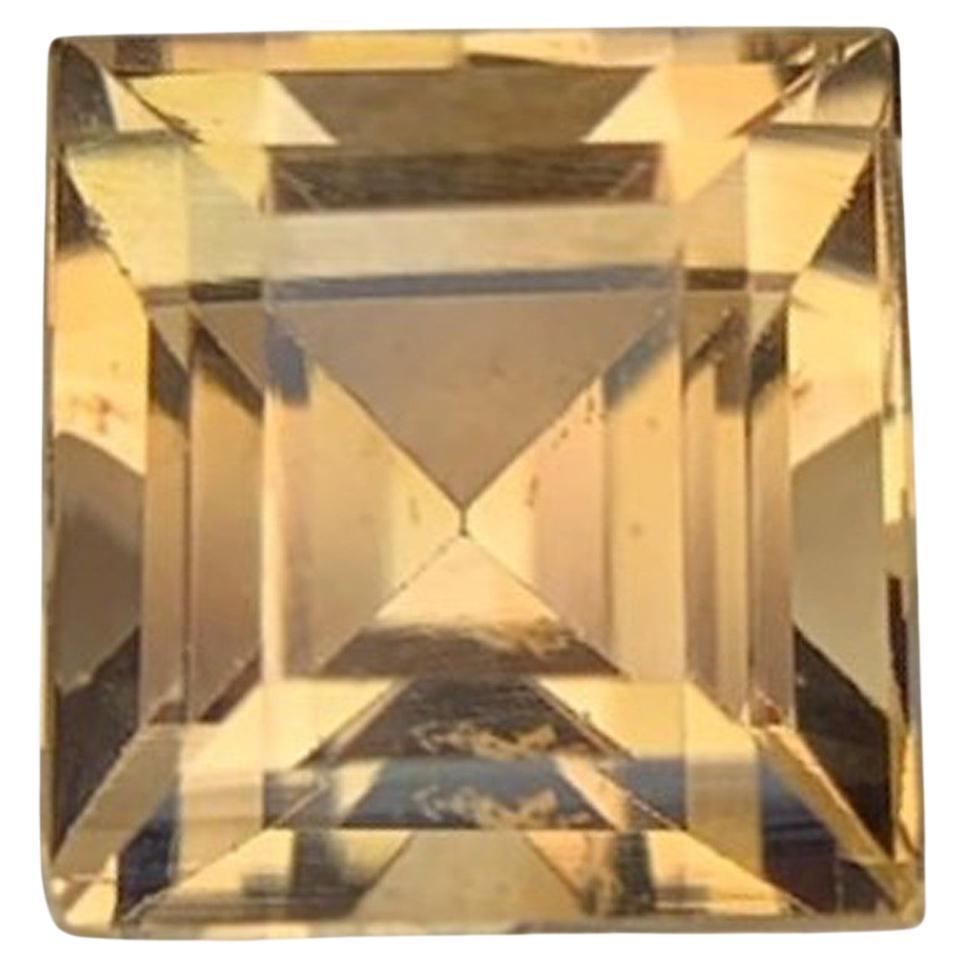 Topacio natural: 2,80 quilates amarillo dorado talla Asscher para anillos en venta