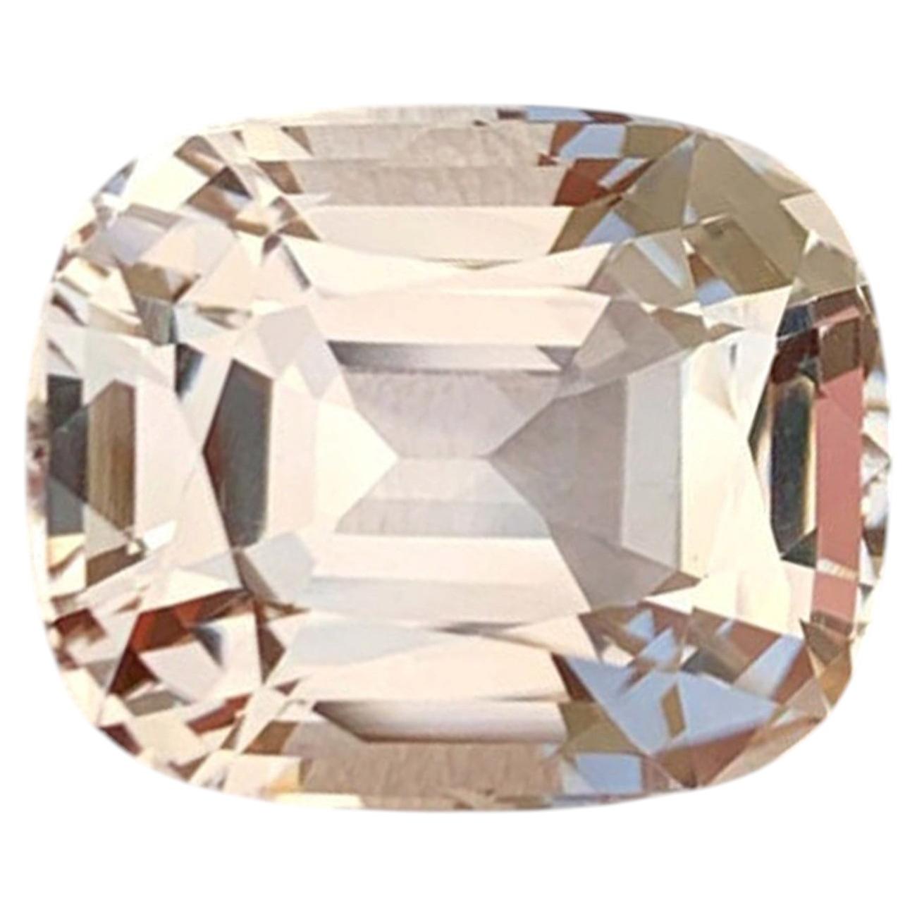 Natural Topaz Gemstone: 31.20 Carat Cushion Cut From Pakistan