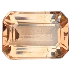 Natural Topaz Gemstone: 3.56 Carat Faceted Emerald Cut, November Birthstone