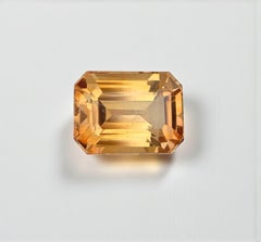 Gemma di topazio naturale: 4,18 carati taglio smeraldo giallo oro per la creazione di gioielli