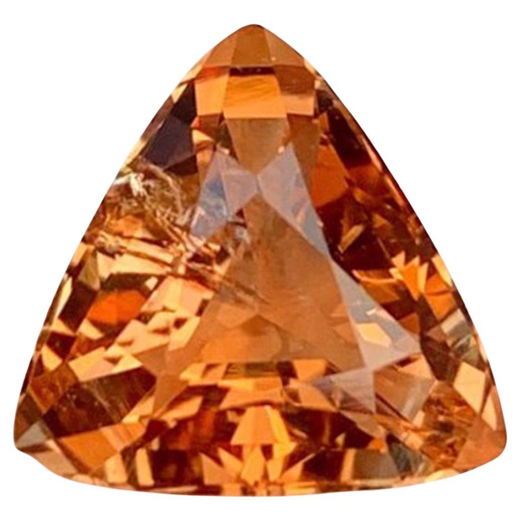 Topacio natural: 4,83 quilates talla trillón dorado de Pakistán en venta