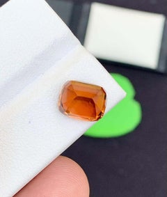 Natural Topaz Gemstone: 5.20 Carat Golden Color Cushion Cut From Pakistan