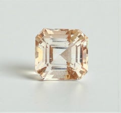 Natural Topaz Gemstone: 7.62 Carat Asscher Cut, November Birthstone