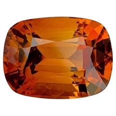 Natural Topaz Gemstone: 7.83 Carat Golden Cushion Cut From Pakistan