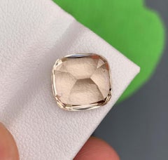 Natural Topaz Gemstone: 8.19 Carat Cushion Cut From Pakistan