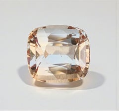 Natural Topaz Gemstone: 8.54 Carat Faceted Cushion Cut From Pakistan