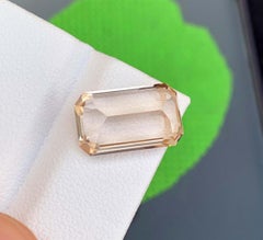 Natural Topaz Gemstone: 8.80 Carat Emerald Cut From Pakistan