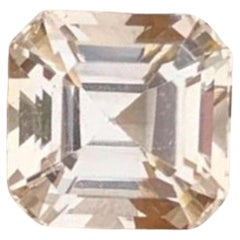 Natural Topaz Gemstone: Asscher Cut Faceted For Jewelry 4.11 Carat