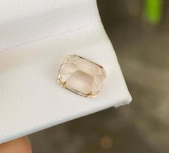 Natural Topaz Gemstone: Golden Cushion Cut, 3.43 Carats