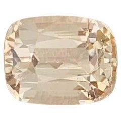 Natural Topaz Gemstone: Golden Cushion Cut, 3.43 Carats