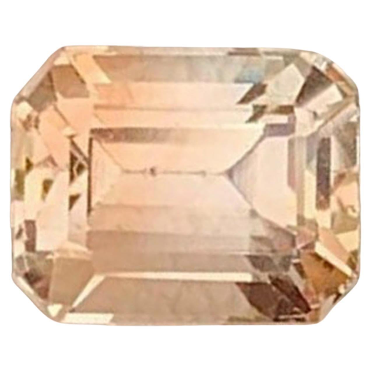 Natürlicher Topas Edelstein: Goldener Smaragd-Schliff, 1,59 Karat