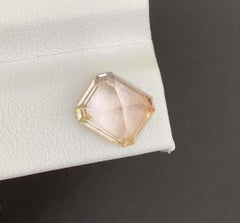 Natural Topaz Gemstone: Golden Emerald Cut, 4.87 Carats