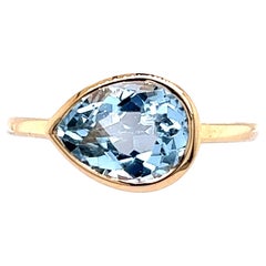 Natural Topaz Ring 6.5 14k Y Gold 3.15 TCW Certified