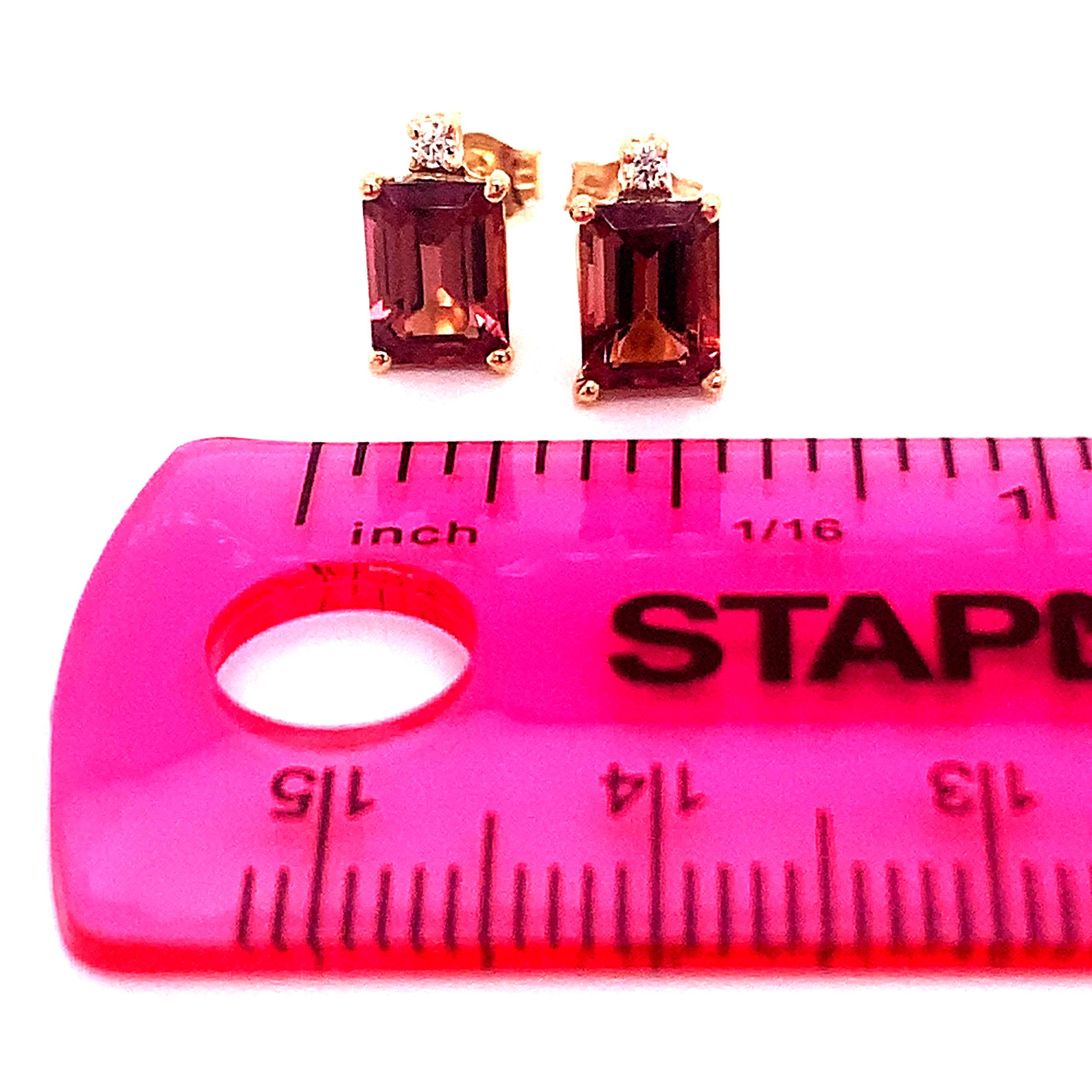Orecchini con diamanti di tormalina naturale in oro 14k con 2,13 TCW certificati in vendita 12