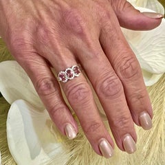 Anillo Diamante Turmalina Natural Oro 14k W 1,58 TCW Certificado