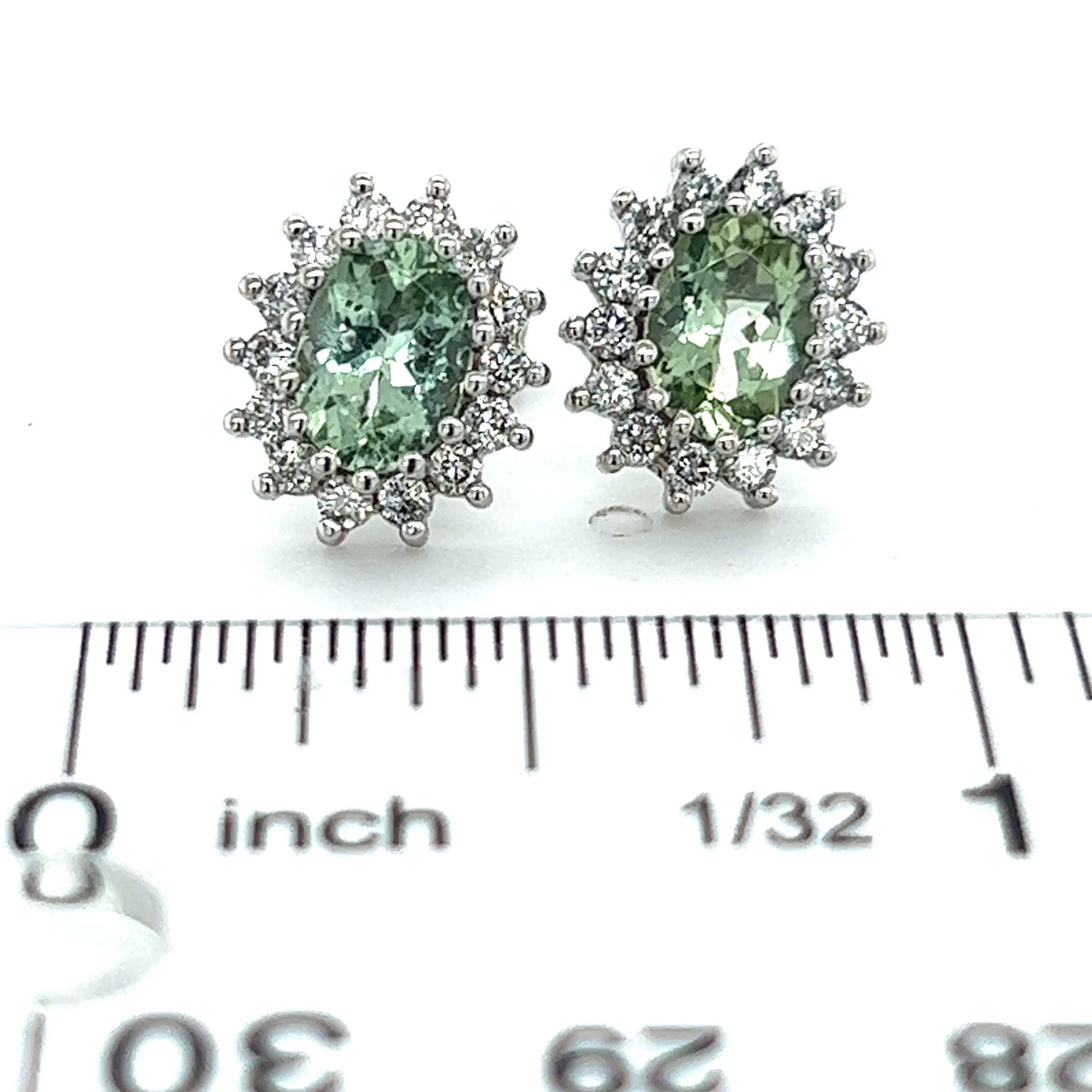 Natural Tourmaline Diamond Stud Earrings 14k W Gold 2.42 TCW Certified $3,950 215090

Nothing says, “I Love you” more than Diamonds and Pearls!

These Tourmaline earrings have been Certified, Inspected, and Appraised by Gemological Appraisal