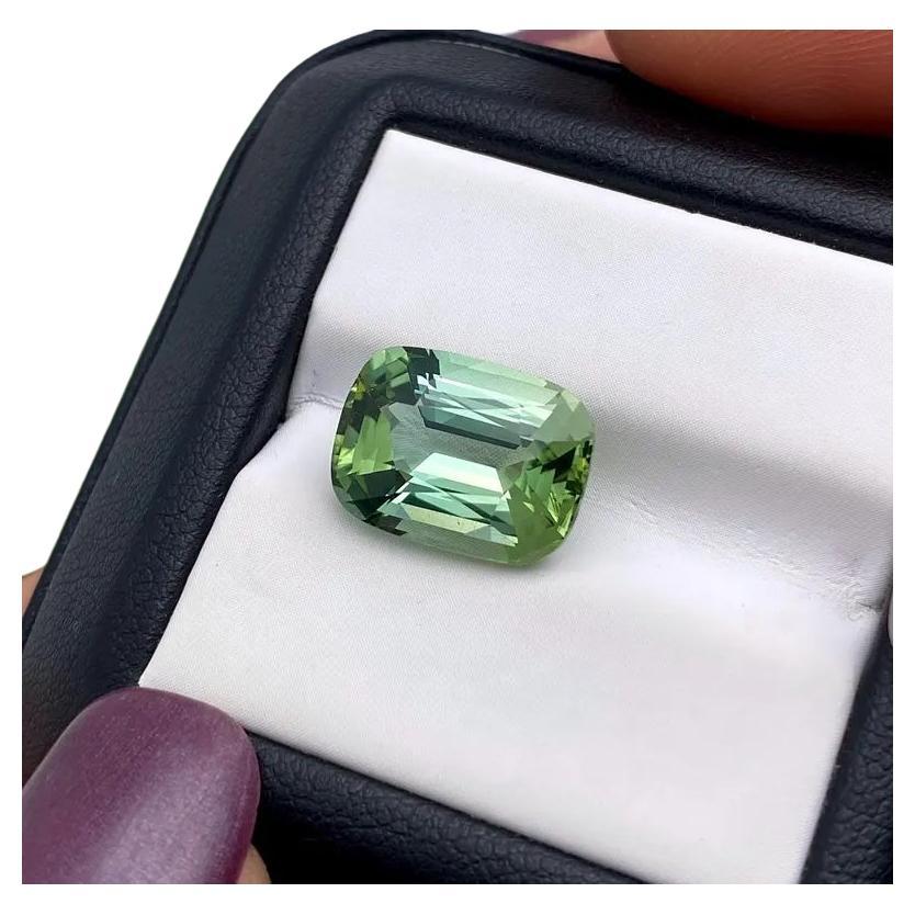 Natural Tourmaline gemstone GFCO Certified 6.54ct , Cushion , Nigeria For Sale