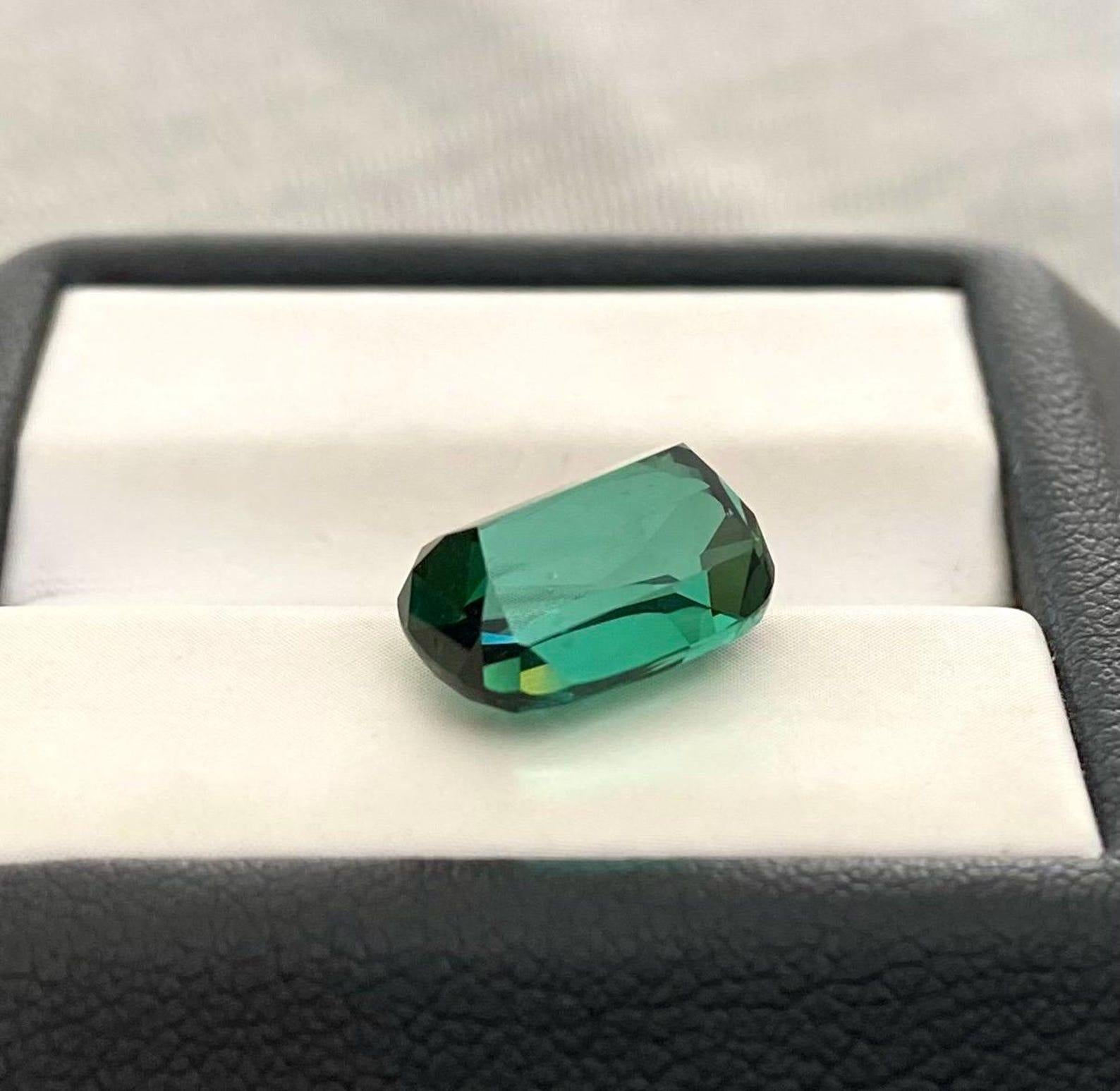 Gemma sfusa di tormalina naturale Lagoon 4,60 Ct. Taglio a cuscino, Afghanistan In condizioni Nuovo in vendita a Daugavpils, LV