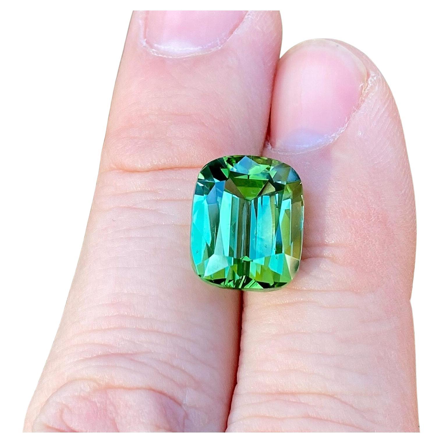 Tormalina naturale sciolta 12,24 ct, taglio a cuscino Afghanistan, Certificato