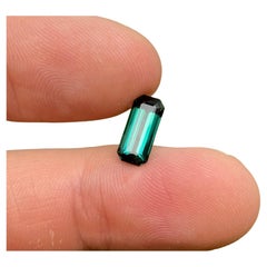 Natural Tourmaline Loose gemstone 2.59 Ct., Baguette, Certificate, Afghanistan