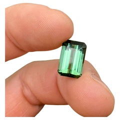 Natural Tourmaline Loose Gemstone 6.85 ct. Octagon cut, Nigeria, Certificate